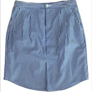 banana republic pleat front striped skirt, nwt 8